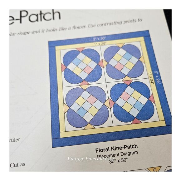 Vtg Grandmother's Patchwork Pattern Paper Book Ruth Swasey #141056 Cottagecore - Picture 5 of 6